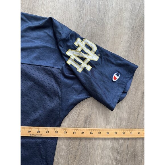 Vintage 90's NCAA Notre Dame Champion Football Jersey #3 Size 48 XL Faded Sports - Picture 15 of 16